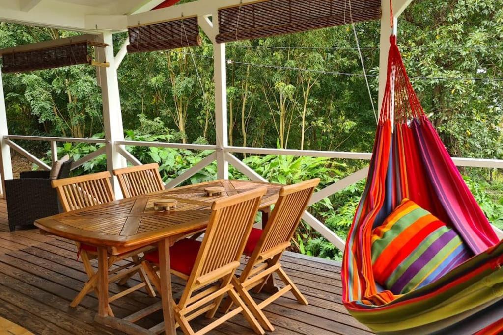 Grand Bungalow Avec Piscine Et Vue Mer Bouillante Exterior foto